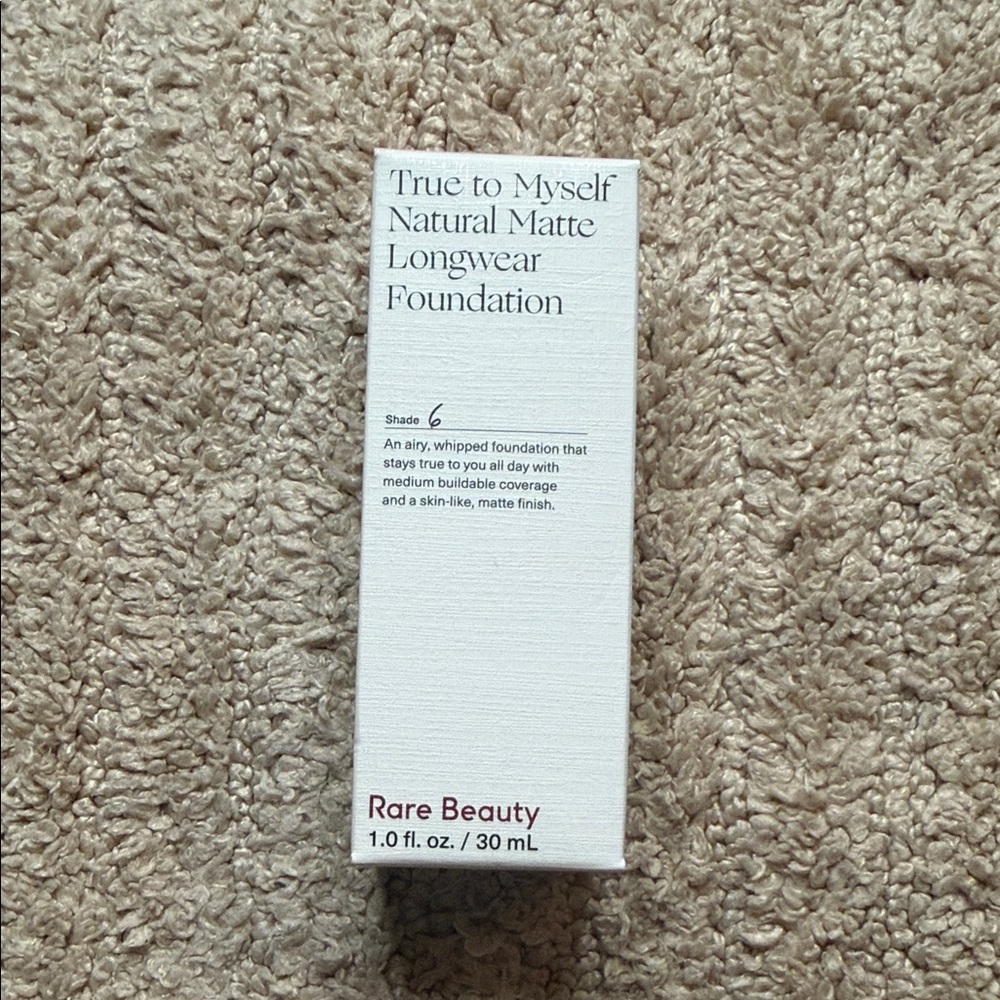 Rare Beauty True to Myself Natural Matte Longwear Foundation in Fair Neutral